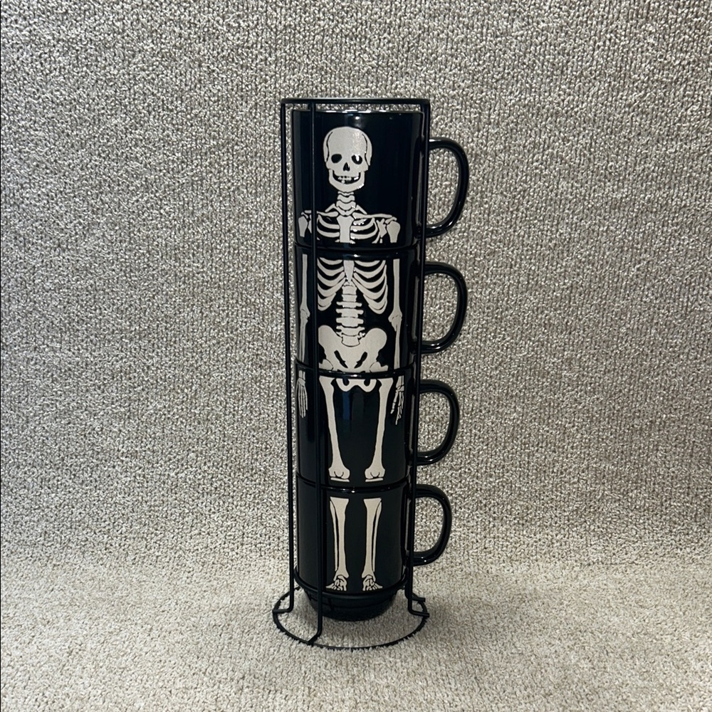 Skeleton Stackable Mugs Set